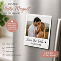 Custom Polaroid Photo Magnet | Personalized Save the Date Keepsake (2.5x3.5")