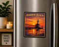 Harbor Beach Michigan Magnet | Lighthouse Pier Sunset, Lake Huron Souvenir